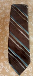 Johnny Carson Brown Stripe Tie